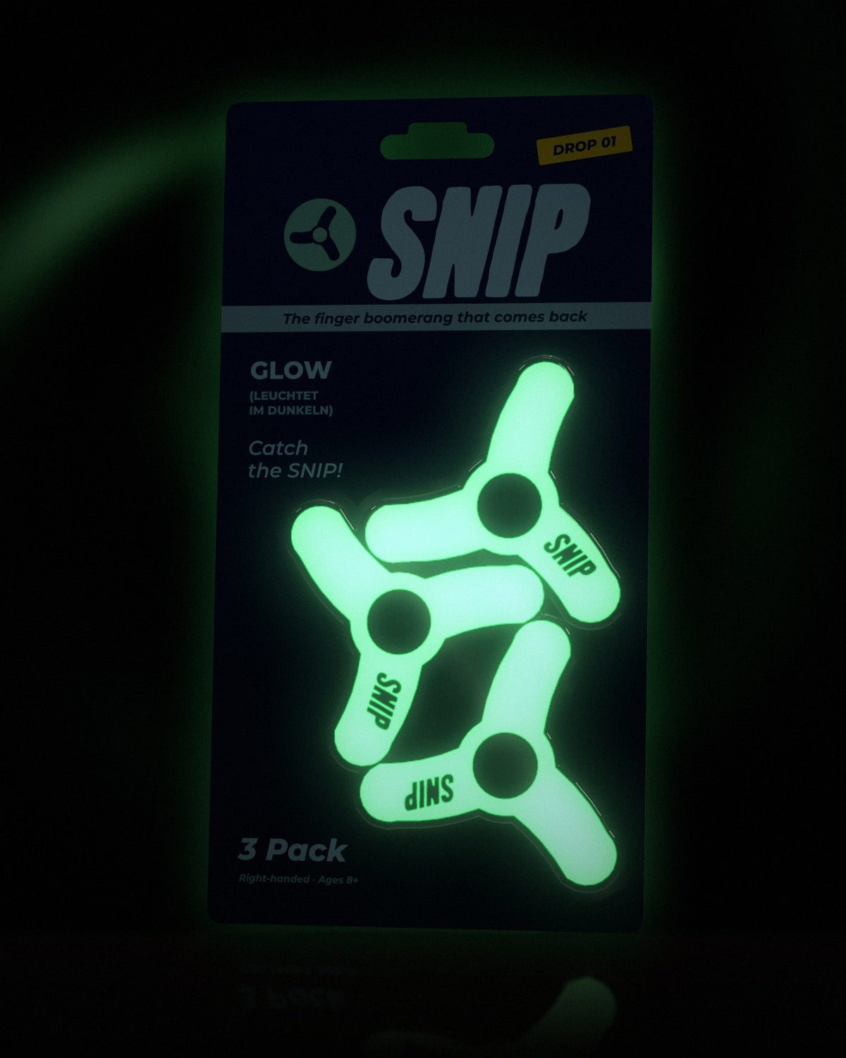 SNIP Finger Boomerang glow in the dark edition