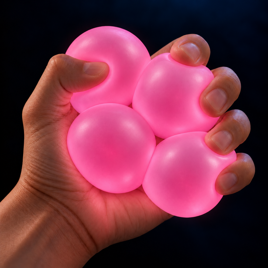 SNIP Sticky Balls – Glow in the Dark (4-Pack)